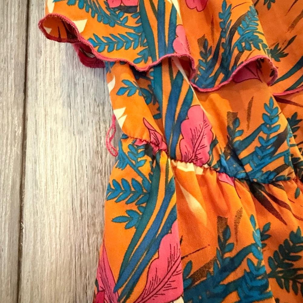 As U Wish Pink and Blue Floral Dress - Picture 2 of 7